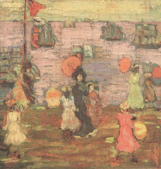 Maurice Prendergast The Grand Canal, Venice Norge oil painting art